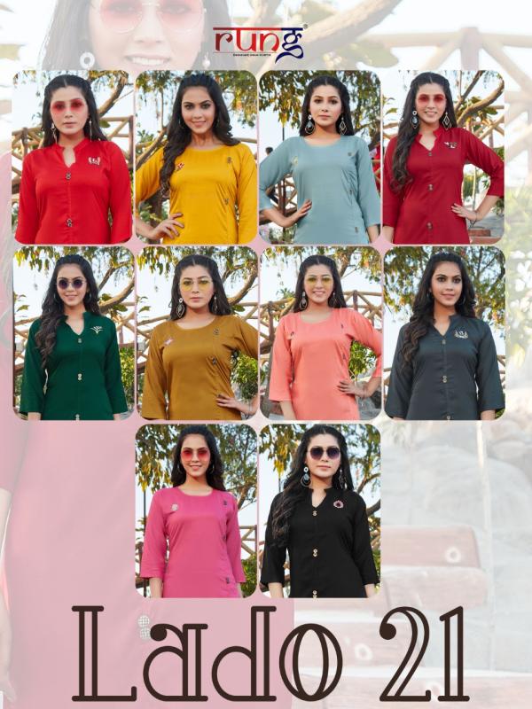 Rung Lado 21 Beautiful Rayon Kurti